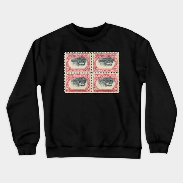 PAN AMERICAN INVERTS STAMPS Crewneck Sweatshirt by Cult Classics